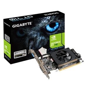 Видеокарта Gigabyte GT710 2GB DDR3 64bit VGA DVI-D HDMI RTL {30}  (316464)