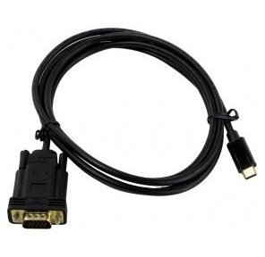 Кабель-адаптер USB 3.1 Type-Cm --> VGA (M) 1080@60Hz,  1.8M VCOM <CU421C-1.8M>