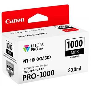 Картридж Canon PFI-1000 MBK для IJ SFP PRO-1000 WFG Matte Black 80 мл 0545C001