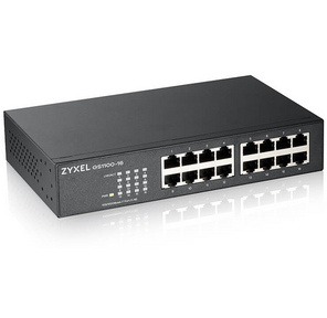 ZYXEL GS1100-16 Switch,  16xGE,  rack 19 ",  silent