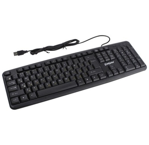 Exegate EX279938RUS Клавиатура Exegate LY-331L2,  <USB,  шнур 2, 2м,  черная,   104кл,  Enter большой>,  Color box