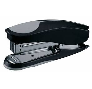 KW-TRIO 5516-BLK Степлер Pollex Half-strip  (24 / 6) с резиновой вставкой,  черный,  до 20 листов,  вместимость 100 скоб