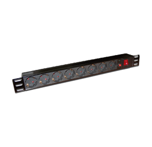 Блок розеток TWT  (TWT-PDU19-10A8P) 19" 8 шт.. 10A 250V. без шнура питания