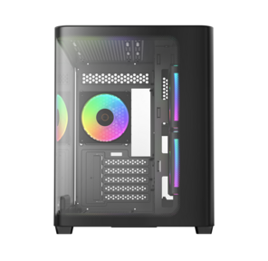 корпус Ocypus Iota C50 BK Curve ARGB Digital,  MATX,  Type-C*1,  USB3.0*2,  REAR 1x120mm ARGB,  MB SIDE 2x120mm ARGB