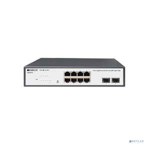 Коммутатор /  Smart Managed L2 Switch 8x1000Base-T,  2x1000Base-X SFP