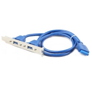 Gembird Планка в сист блок   2xUSB 3.0 / 20pin мат.платы  (CC-USB3-RECEPTACLE )