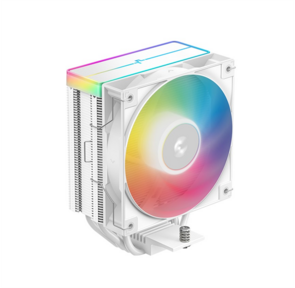 Кулер для процессора DEEPCOOL AG400 WH ARGB V2 LGA1851 / 1700 / 1200 / 115X / AM5 / AM4  (18шт / кор,  TDP 220W,  PWM,  ARGB Fan 120mm,  4 тепл. трубки,  белый) RET