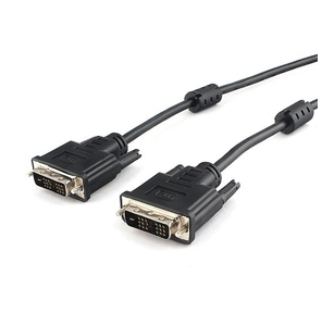 Кабель DVI-D single link Gembird / Cablexpert,  1.8м,  19M / 19M,  экран,  феррит.кольца,  пакет  ( CC-DVIL-BK-6)
