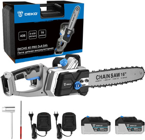 Электрическая цепная пила Deko DKCHS 40 PRO дл.шины:16"  (40cm) 4Ач ЗУ  (063-4357)