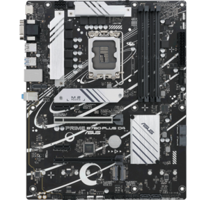 ASUS PRIME B760-PLUS D4,  LGA1700,  B760,  4*DDR4,  HDMI+DP+VGA,  4xSATA3 + RAID,  M2,  Audio,  Gb LAN,  USB 3.2,  USB 2.0,  ATX