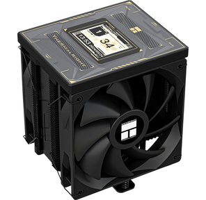 Устройство охлаждения (кулер) Thermalright Burst Assassin Vision 120 Soc-AM5 / AM4 / 1200 / 1700 / 1851 черный 4-pin 25.6dB Al+Cu LCD Ret  (BA120-VISION-BL)