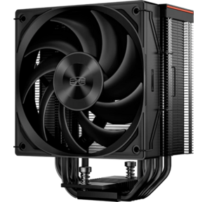 PCCooler RZ500 BK  (250W,  4-pin PWM,  155mm,  Al / Cu,  5x6mm,  1x120mm,  86.73CFM,  32dBA,  2200RPM,  S: 1851,  1700,  1200,  115X,  AM5,  AM4,  black)