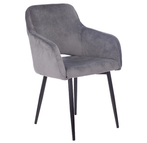 Кресло Бюрократ CH-380F серая жемчужина Italia 26 на ножках металл черный