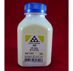 Тонер HP CP 1025 / M 175 / 275 Yellow,   (фл.30г.) AQC фас. Россия