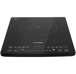 Плита Индукционная Hyundai HYC-0110 черный / серебристый закаленное стекло  (настольная)