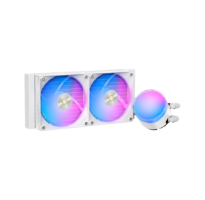 Система водяного охлаждения Ocypus Delta L24 WH ARGB V2,  240mm,  ARGB Pump, 2x120mm ARGB fans,  LGA115X / 1200 / 1700 / 18XX,  AM4 / AM5