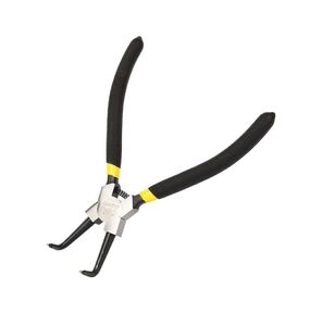 Изогнутый съемник внутренних стопорных колец Deli DL104207 175мм,  углеродистая сталь 55#,  прорезиненная рукоять