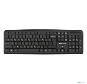 Exegate EX279938RUS Клавиатура Exegate LY-331L2,  <USB,  шнур 2, 2м,  черная,   104кл,  Enter большой>,  Color box