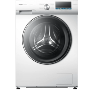 Стиральная машина Sharp /  Стиральная машина, 595х845х555 мм.,  фронтальная загрузка,  cтирка до 8 кг,  электронное управление, отжим при 1200 об / мин, защита от протечек,  инверторный двигатель, пр-во Китай