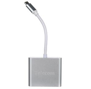 Telecom Кабель-концентратор USB3.1 TypeCm -->HDMI+USB3.0 +PD charging 4K@30Hz <TUC010>