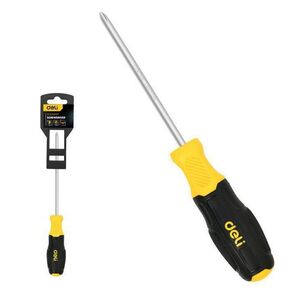 Отвертка Torx Deli DL6310015T T15x100мм сталь Cr-V,  двухкомпонентная прорезиненная рукоять