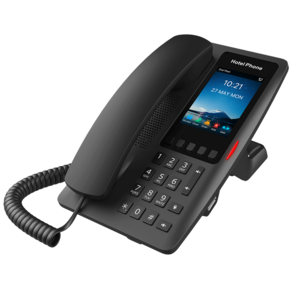 Fanvil WIFI Hotel Phone HD voice 2 SIP Lines 5 Programmable Keys 1 USB port for charging 3.5" Color Screen 2.4GHz&5GHz, Wi-Fi 6 PoE Support  PSU