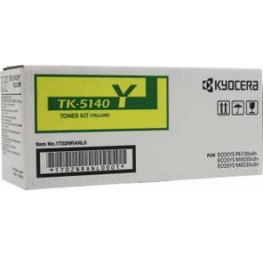 Тонер Картридж Kyocera 1T02NRANL0 TK-5140Y желтый для Kyocera P6130cdn / M6030cdn / M6530cdn