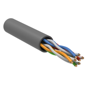 Каб. в. п. U / UTP кат. 5 CCA 4 пары PVC 1м сер. GENERICA
