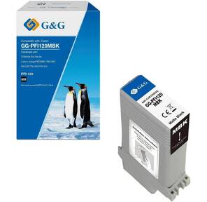 G&G toner-cartridge for Canon imagePROGRAF TM-200 / 205 / 300 / 305 / 250 / 255 / 350 / 355PFI-120MBK 130ml With Chip гарантия 36 мес.