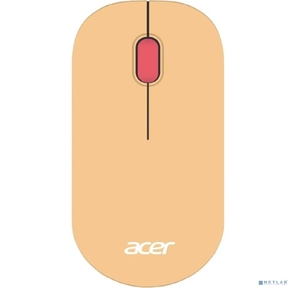Мышь Acer OMR205 розовый / бежевый оптическая  (1200dpi) беспроводная USB для ноутбука  (2but)