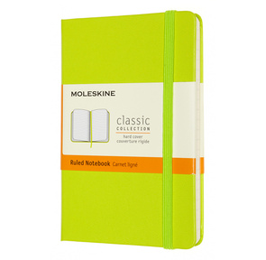 Блокнот Moleskine CLASSIC MM710C2 Pocket 90x140мм PP 192стр. линейка твердая обложка лайм