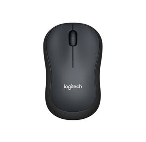 Мышь беспроводная Logitech M220 Silent Charcoal черная,  оптическая,  1000dpi,  2.4 GHz,  USB-ресивер,  бесшумная  (066199)