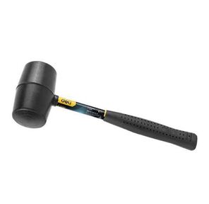 Ударно-рычажный инструмент Deli Киянка резиновая Deli DL5916 450 грамм,  фиберглассовая рукоять с резиновой вставкой