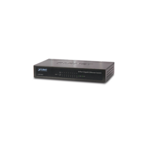 PLANET 8-Port 10 / 100 / 1000Mbps Gigabit Ethernet Switch  (External Power) - Metal Case