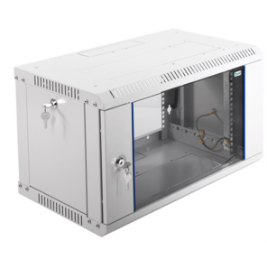 CMO ШРН-Э-6.350 Шкаф телекоммуникационный настенный разборный 6Un  (600x350) дверь стекло