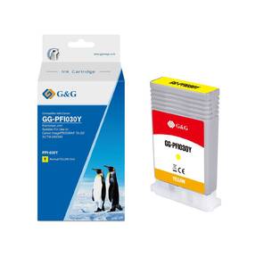 Картридж G&G,  аналог Canon PFI030Y  (3492C001) желтый 55ml