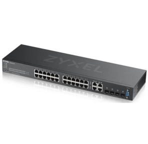 Zyxel NebulaFlex Pro GS2220-28 Hybrid L2 Switch,  rack 19 ",  24xGE,  4xCombo  (SFP  /  RJ-45),  silent,  standalone  /  cloud management