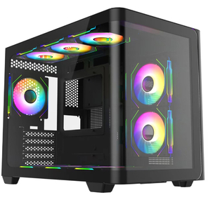 Корпус Bloody BD-CC112 черный без БП mATX 9x120mm 2xUSB3.0 audio bott PSU