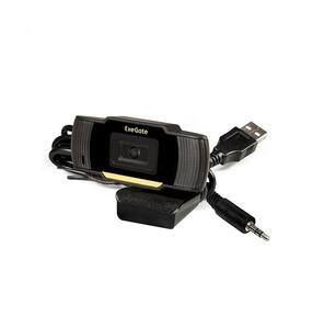 Exegate EX286180RUS Веб-камера ExeGate GoldenEye C270 {мартица 1 / 3" 0, 3 Мп,  640х480,  480P,  USB,  микрофон с шумоподавлением,  автофокус,  универсальное крепление,  кабель 1, 5 м,  Win Vista / 7 / 8 / 10}