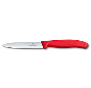 Нож кухонный Victorinox Swiss Classic  (6.7701) для чистки овощей и фруктов лезв.100мм прямая заточка красный