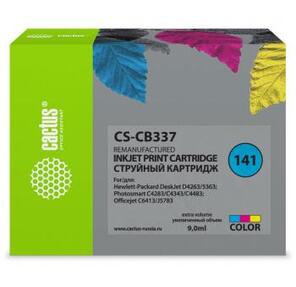 Картридж струйный Cactus CS-CB337 трехцветный для №141 HP DeskJet D4263 / D4363 / D5360  (9ml)