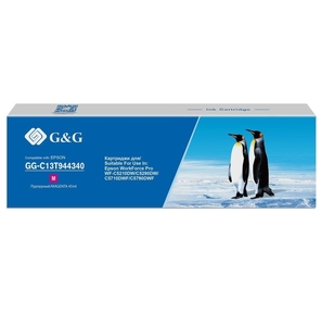 Картридж струйный G&G GG-C13T944340 пурпурный  (45мл) для Epson WorkForce Pro WF-M5299DW / M5799DWF / M5298DW