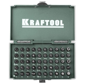 Набор KRAFTOOL Биты "EXPERT" "X-Drive",  кованые,  торсионные,  Cr-Mo,  система насечек "NSS",  50 предмета,  в боксе 26065-H50