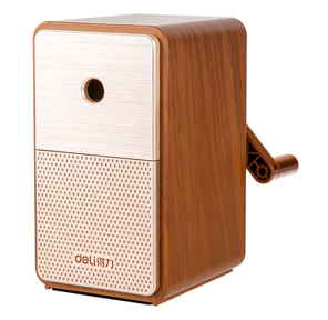 Точилка для карандашей механическая Deli 71160Brown 1 отверстие пластик коричневый