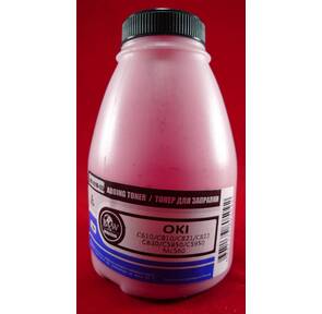 Тонер OKI C610 / C810 / C821 / C822 / C830 / C5850 / C5950 / MC560 Magenta  (фл.,  135г) B&W Premium  (Tomoegawa) - фас.России