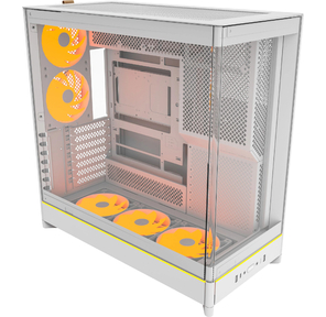 Корпус Montech HS02 PRO белый без БП ATX 4x140mm 2xUSB3.0 audio bott PSU