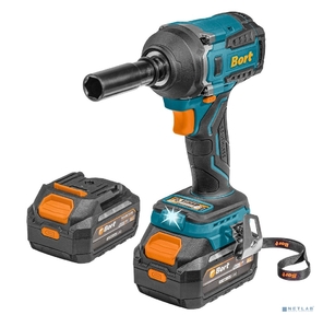 Bort ГАЙКОВЕРТ АККУМУЛЯТОРНЫЙ BORT BSR-21U  (2х4АЧ+ЗУ) [93418477] { 800 Нм,  0-2700 об / мин,  акб Li-Ion,  18 В,  вес 1.4 кг }