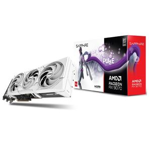 Видеокарта Sapphire PCI-E 5.0 11349-02-20G PURE AMD RADEON RX 9070 OC AMD Radeon RX 9070 16Gb 256bit GDDR6 2210 / 20000 HDMIx2 DPx2 HDCP Ret
