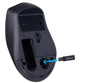 Мышка USB OPTICAL WRL MS-095 BLACK 52095 DEFENDER