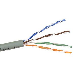 Кабель информационный Lanmaster TWT-5EUTP-XS кат.5е U / UTP не экранированный 4X2X24AWG PVC внутренний 305м серый